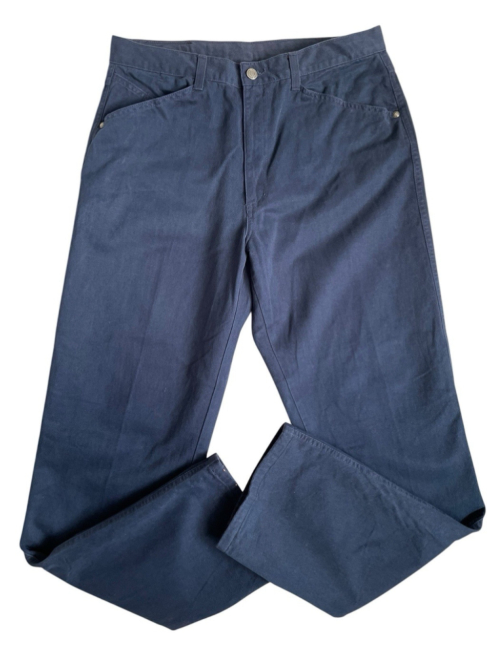 Vintage Versace Sport Pants Men’s 32X33 Navy Relaxed Cotton Twill Chino Jean